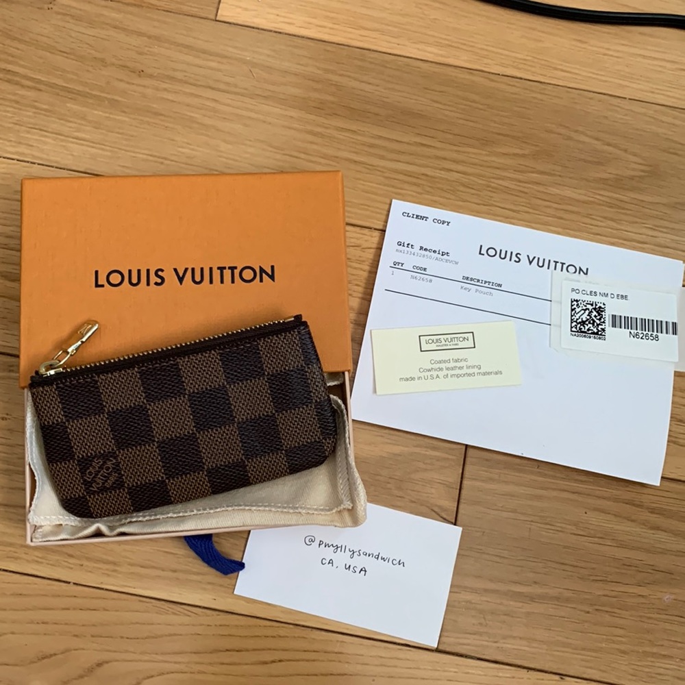 Louis Vuitton Damier Ebene key pouch
